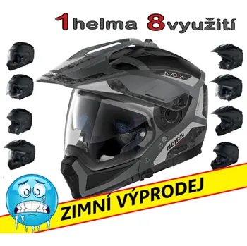Helma na motorku Moto helma Nolan N70-2 X POSLEDNÍ KUSY SKLADEM Velikost: M