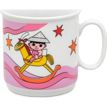 Thun 1794 VEČERNÍČEK a houpací koník ružový hrnek 245 ml