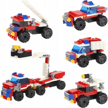 ostatní stavebnice STAVEBNÍ STAVEBNICE HASIČI 2V1 SADA HASIČSKÉHO PICCUPU