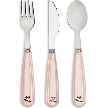 Příbor Sada příborů pro děti Konges Sløjd KIDS CUTLERY 3-pack KS104901.PPY2 růžová 30X, vel. ONE SIZE