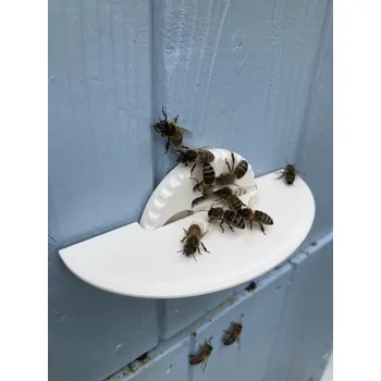 Pokorný Česnový uzávěr s letákem bílý slouží k uzavírání průlezu včel a matky