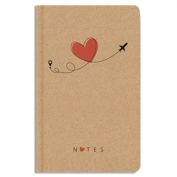 Blok Baloušek Notes tečkovaný - A5 - kraft - Letadlo