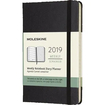 Zápisník Plánovací zápisník Moleskine, pocket, pevné desky