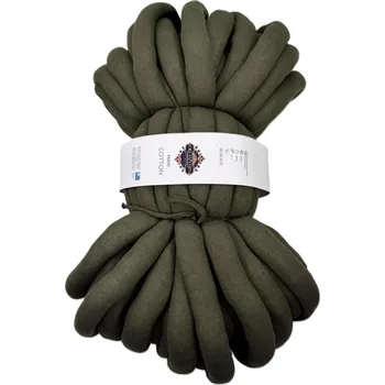 Příze Příze na pletení rukama Maxi-Cotton Khaki Green