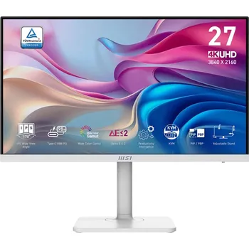 Monitor MSI Modern/MD272UPHW/27"/IPS/4K UHD/60Hz/4ms/White/3R