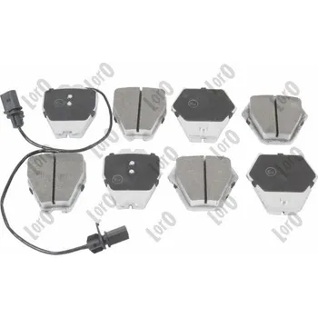 Brzdová destička Sada brzdových destiček, vždy 4 kusy v sadě ABAKUS 231-01-206