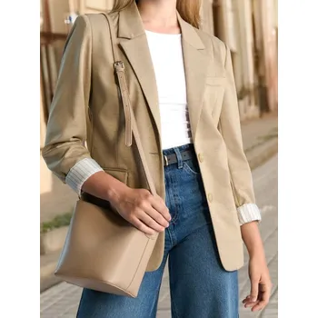 Sinsay - Blejzr - béžová - 4717X-08M - 4717X-08M-M-1