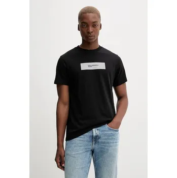 Pánské tričko Bavlněné tričko Karl Lagerfeld Jeans A4M17019 černá 99X, vel. L