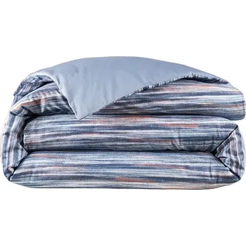 Povlečení Bavlněný povlak na přikrývku Lacoste L Brush Bleu 200 x 200 cm 1043956 modrá 55X