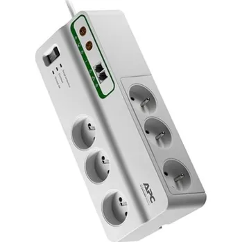 Přepěťová ochrana Přepěťová ochrana APC, 6 zásuvek,ochrana tel.linky