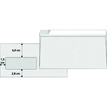 Obálka Obálky DL - s vnitřním tiskem a okénkem vlevo, samolepicí s krycí