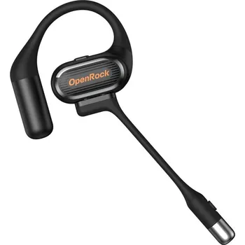 Sluchátka OpenRock Link 20 – Sportovní otevřená bezdrátová sluchátka, odpojitelný mikrofon, bluetooth, černá
