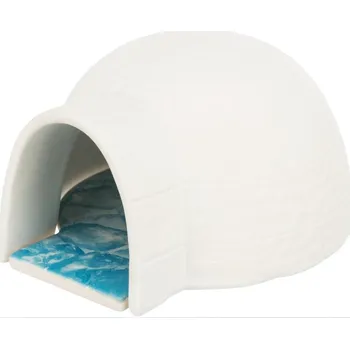 Pro hlodavce TRIXIE Igloo s chladící keramickou deskou bílé 13 x 9 x 15 cm