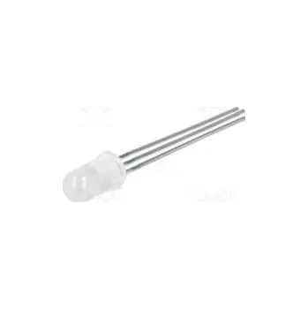 Polovodič LED 5mm dvoubarevná červená/zelená 2,1mcd 4,2mcd 65° 10mA