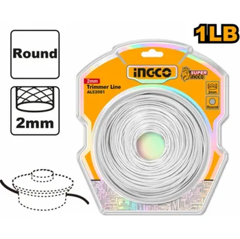 Ingco struna do sekačky kulatá 2mm