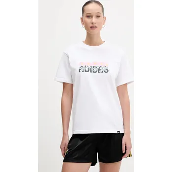 Bavlněné tričko adidas Soft Side KA5097 bílá 00X, vel. M