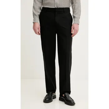 Dámské kalhoty Kalhoty s příměsí vlny Armani Exchange XM001816.AF21302 černá 99X, vel. 36