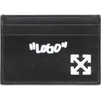 Peněženka Peněženka Off-White Jitney Quote Card Case Black/ White Universal