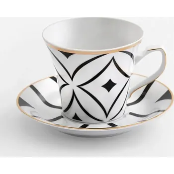 Šálek s podšálkem La Mania Bauhaus 200 ml 5905549406342 vícebarevná MLC