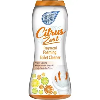 WC čistič Foam Fresh Pěnivý čistící prášek do toalety 370g - Citrus
