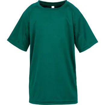 Chlapecké tričko SPIRO Dětské sportovní tričko Aircool Barva: Zelená lahvová, Velikost: L 134/140