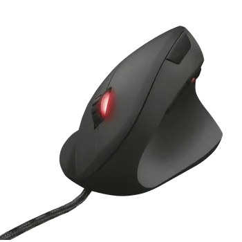 TRUST GXT 144 Rexx/Vertikální/Optická/Pro praváky/6 000 DPI/Drátová USB/Černá