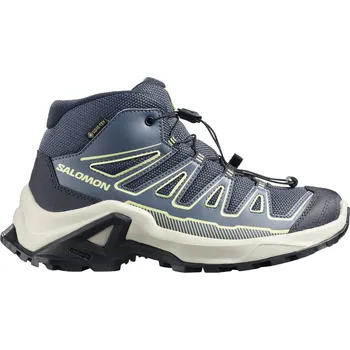 Dívčí obuv Salomon X-Ultra Mid GTX J 491094 grisaille/spellbound dětské nepromokavé trekové boty - 31 EUR