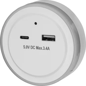 Svítidlo LIVARNO home Noční LED světlo (se senzorem jasu a USB portem)