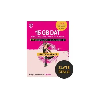 Sběratelská karetní hra 797 666 388 T-Mobile SIM karta, Zlaté číslo