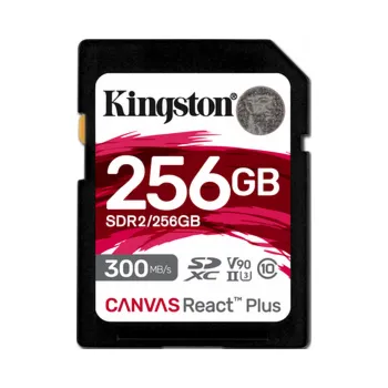 Paměťová karta Kingston Canvas React Plus/SDHC/256GB/UHS-II U3 / Class 10