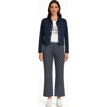 Dámské tričko BETTY BARCLAY dámské kalhoty modrobílé