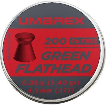 Diabolka Diabolo UMAREX GREEN FLATHEAD Pb Free 4,5mm 200ks