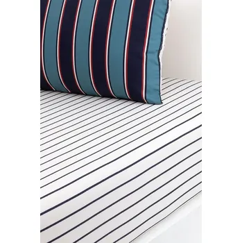 Prostěradlo Bavlněné prostěradlo s gumou Lacoste L BOLD 140 x 200 cm 1056395 vícebarevná MLC