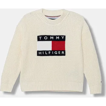Dívčí svetr Dětský svetr Tommy Hilfiger KB0KB10071.104.122.PPY2 béžová 01X, vel. 110