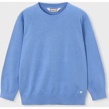 Dívčí svetr Dětský bavlněný svetr Mayoral 311.5B.Mini.PPY2 modrá 55X, vel. 104