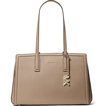 Módní doplněk Michael Kors Laila medium tote kožená kabelka béžová birch + doprava zdarma
