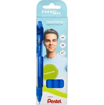 Gelový roller Pentel Energel BL77-4C- 4 ks, modrá