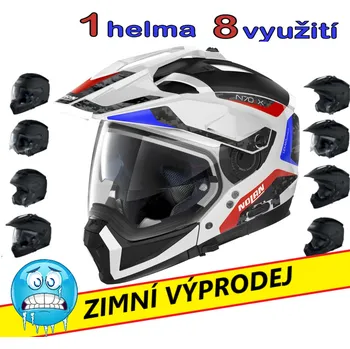 Helma na motorku Moto helma Nolan N70-2 X POSLEDNÍ KUS SKLADEM Velikost: M