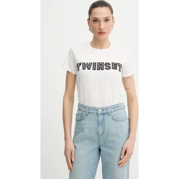 Pánské tričko Tričko Twinset 261LB2PAA béžová 01X, vel. M