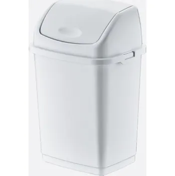 Odpadkový koš Odpadkový kôš SWING 50 L - bílý - DUNYA 15-1340-bi