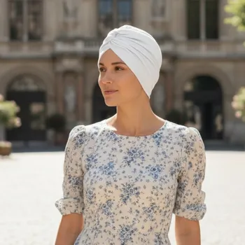 Ebbie Bavlněný turban-style - CLOUD DANCER Velikost: 57