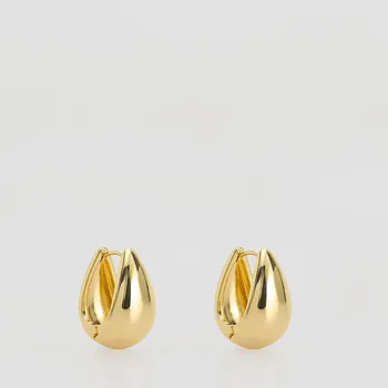 Náušnice Reserved - Náušnice ve tvaru kapek - zlatý - 029ID-GLD - 029ID-GLD-ONE