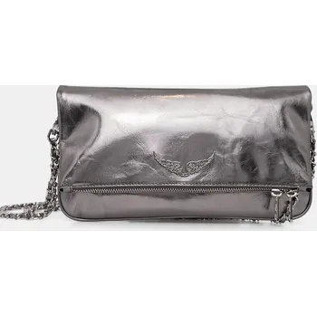 Kabelka Kožená kabelka ZADIG&VOLTAIRE LWBA04153 šedá 90X, vel. ONE SIZE