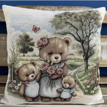 Povlečení Tegatex Gobelínový povlak na polštář - medvědí rodina