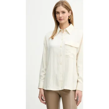 Pánská košile Košile Silvian Heach DIVON GPP26163CA béžová 01X, vel. 38