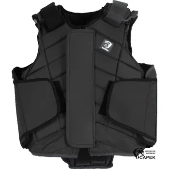 Jezdecká bezpečnostní vesta Dětská bezpečnostní vesta Horka -FLEXPLUS- - Černá - L