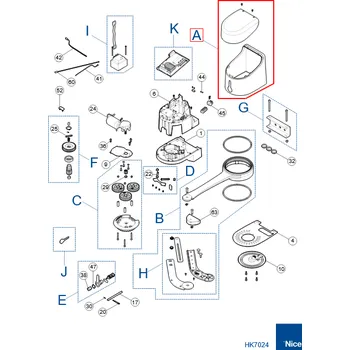 NICE PRHK01 kryt pro HYKE HK7024 nebo HK7224