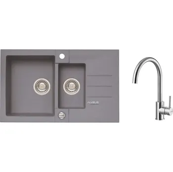 Granitový dřez Alveus SET ROCK 70 /04 + BATERIE ELZA BRS + 5 % sleva v košíku s kódem SLEVA5