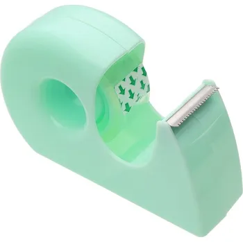 Lepicí páska Lepící páska Stiker s odvíječem, průhledná, zelená