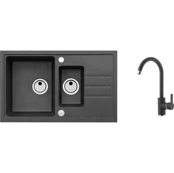 Granitový dřez Alveus SET Intermezzo 70/91 + BATERIE TONIA 91 + 5 % sleva v košíku s kódem SLEVA5